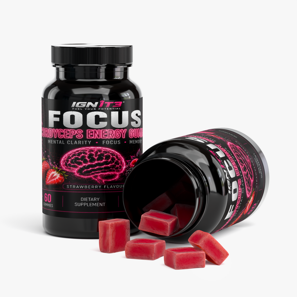 IGN1T3 - Focus - Strawberry Cordyceps Energy Gummies