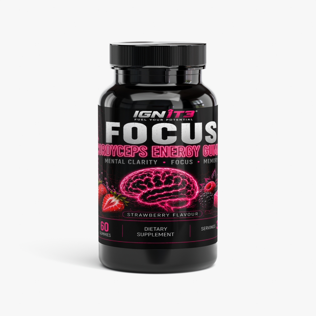 IGN1T3 - Focus - Strawberry Cordyceps Energy Gummies