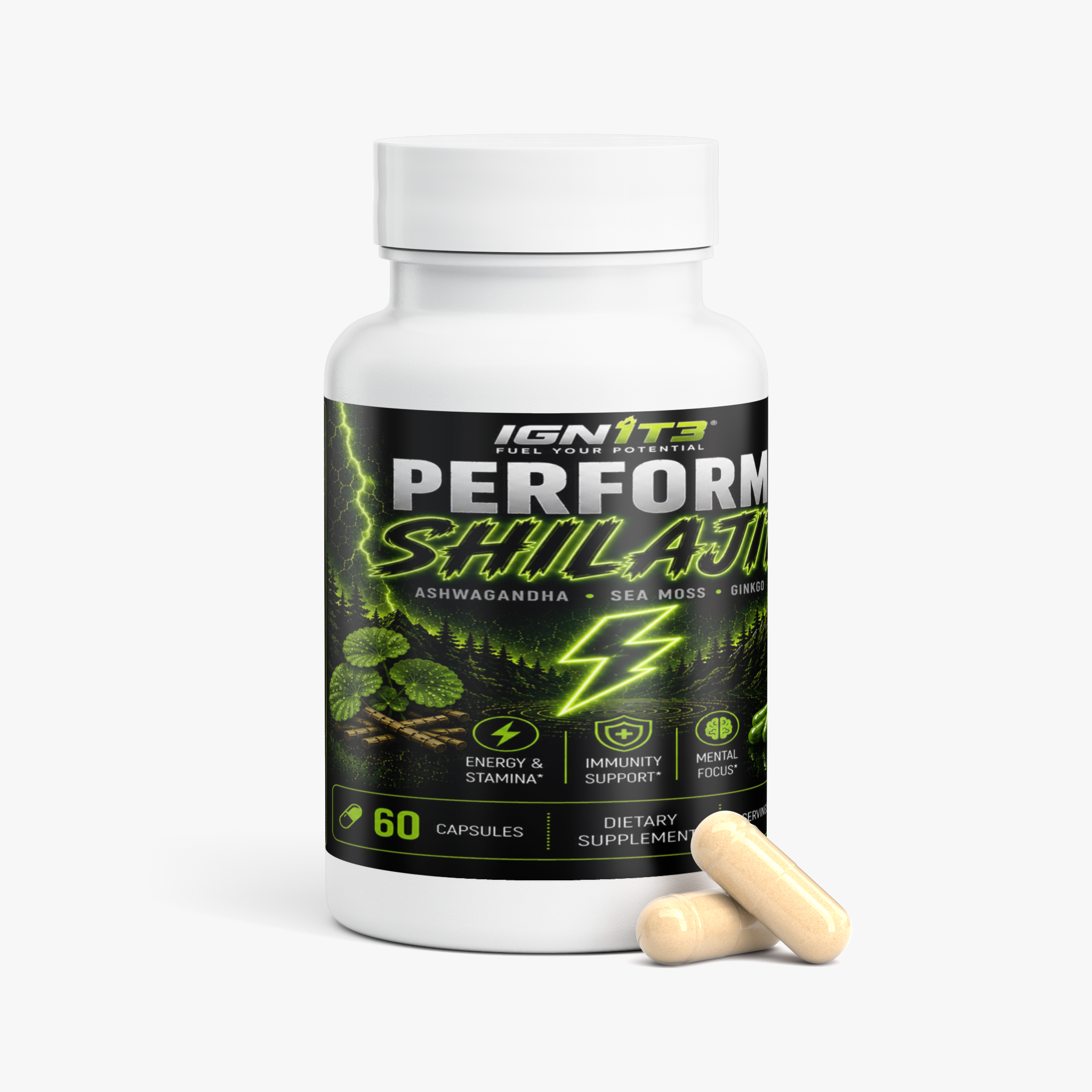 IGN1T3 - Performance - Shilajit Adaptogen - 4in1