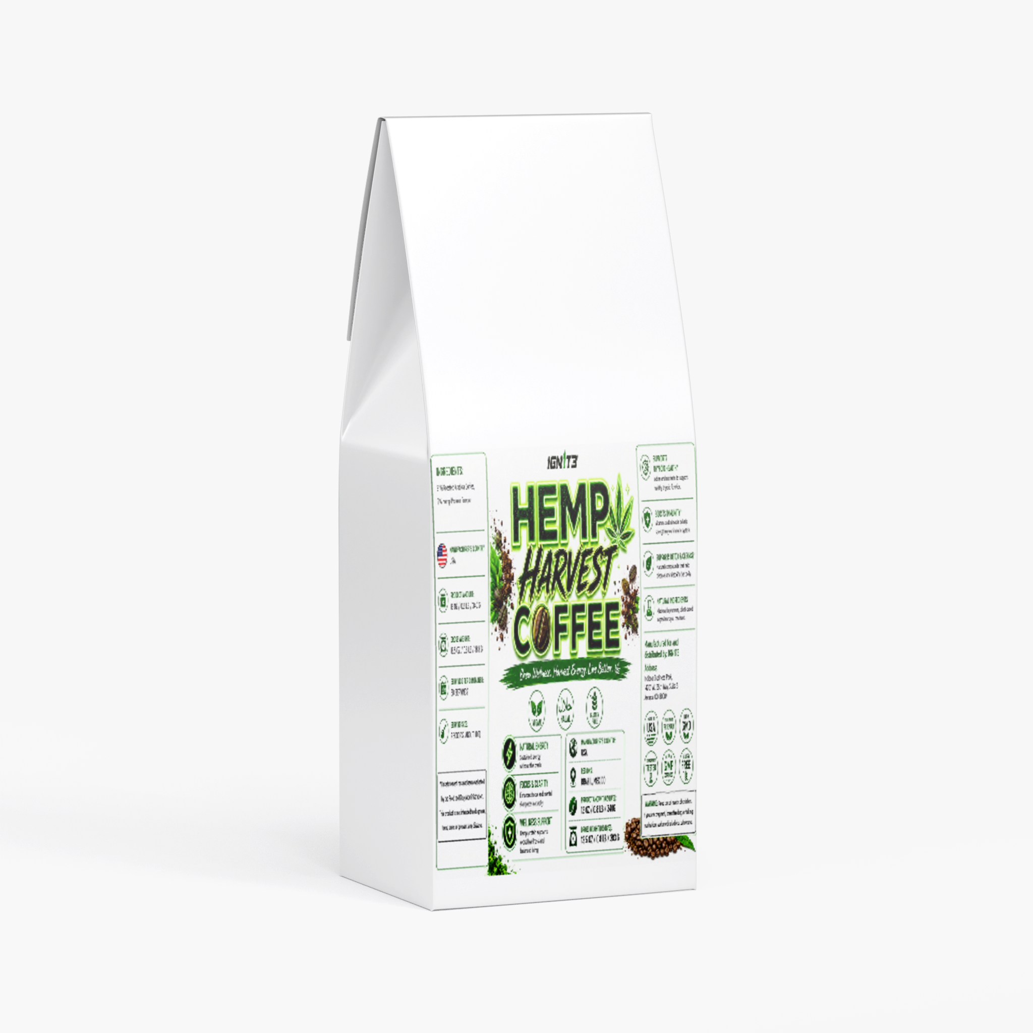 IGN1T3 - Hemp Harvest Coffee (Medium Roast)