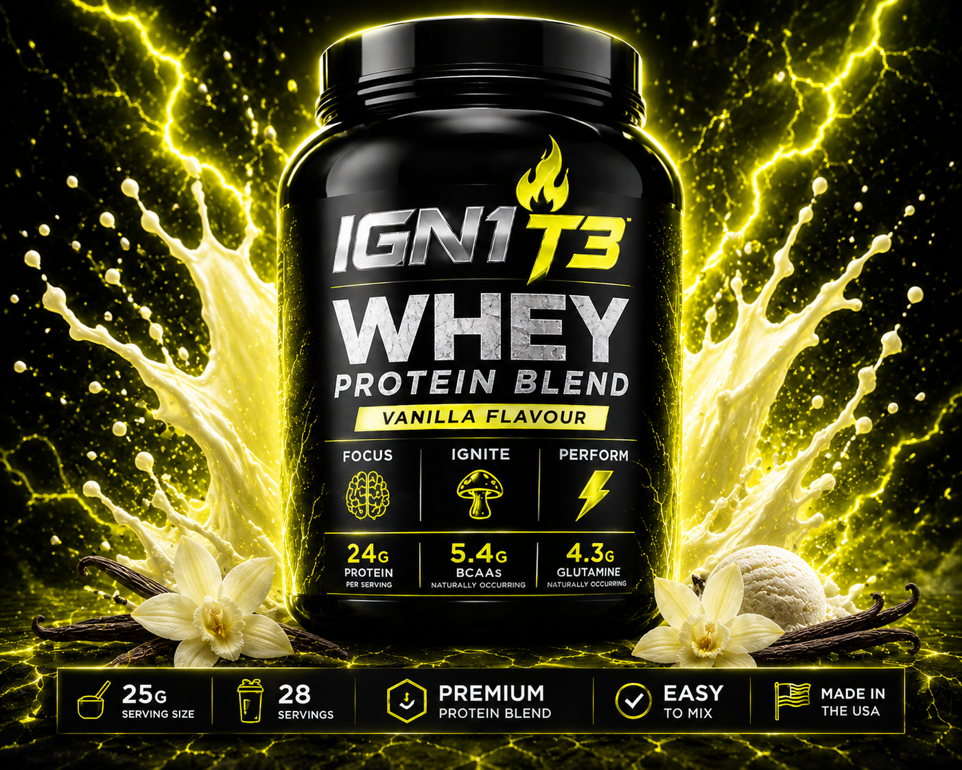 IGN1T3 - Performance Whey Protein Blend - Vanilla